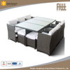 Popular for the market factory supply 6 seater plastic table and chair