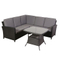 Space saving outdoor set rattan garden design kd sofa assemble patio furniture