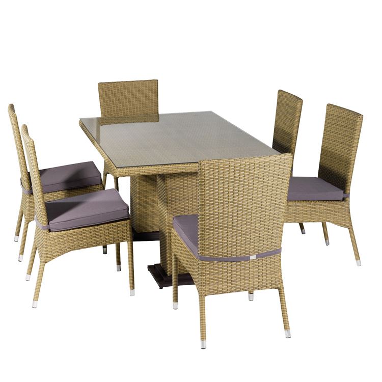 Clearance outdoor table and chairs modern dining set wicker leisure arm stool rattan furniture bar chair