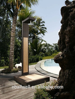 New Design Pool&Paito wicker outdoor shower rattan AWRF6121,pool wicker outdoor shower rattan