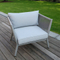 Cheap price hot sofa suppliers popular used cast aluminum metal commercial new design outdoor patio aluminium furniture