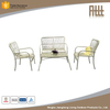 French Bistro Chairs Modern Wicker Garden Chair Stackable White Rattan Outdoor Furniture