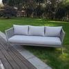 Rope big man rust resistant patio aluminium outdoor sofa modern furniture designer