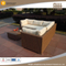 Balcony wicker patio furniture corner designs terrace rattan for garden 3 piece sofa set
