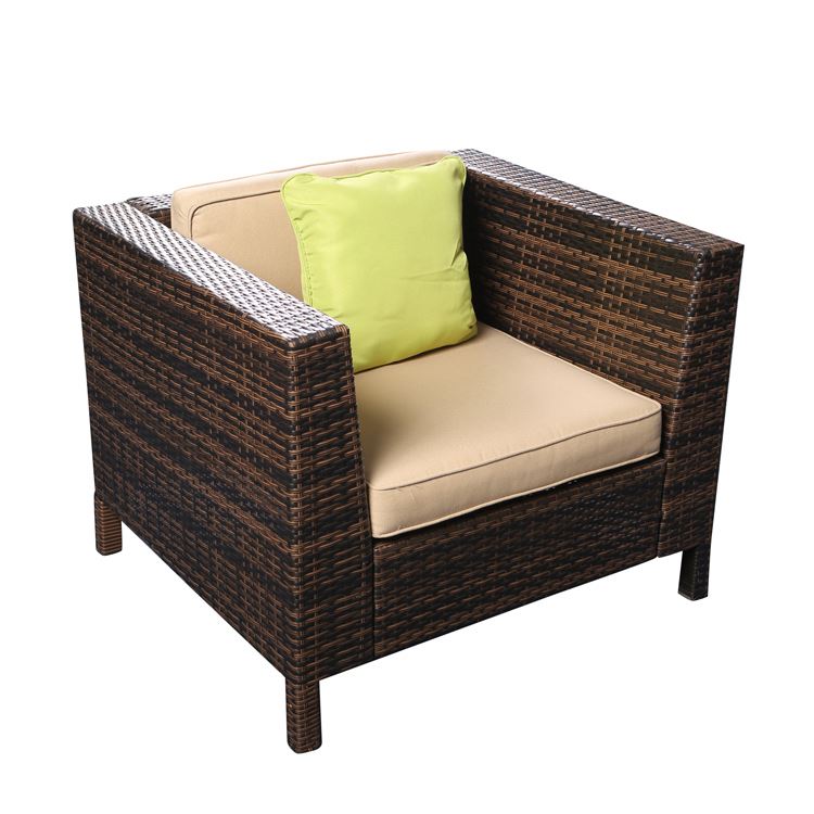 Outdoor set aluminum wicker firniture/patio kd garden sofa synthetic rattan furniture