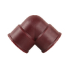 Wear-Resistant Durable 90 Degrees Pipe Fitting Industrial-Grade FRPP Red Threaded Elbow
