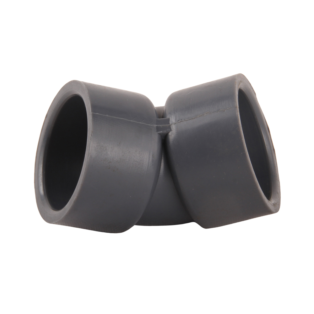 Factory Direct Supply DN15 DN20 DN25 DN32 DN40 DN50 Plastic UPVC 45 Degree Elbow GB Standard Elbow Pipe Fitting For Water Supply