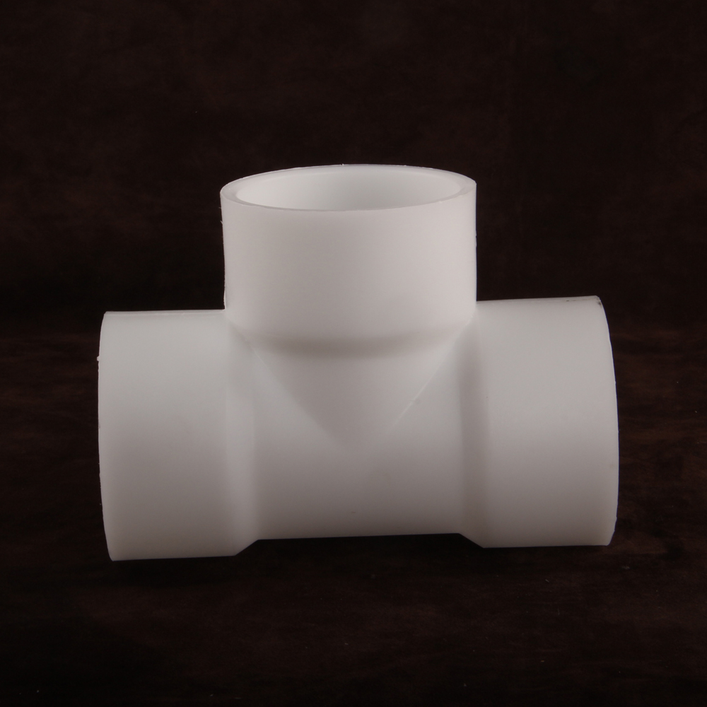 Quality High Temperature Anti-Aging Corrosion Resistant Tee Hot-melt Welded Plastic FRPP Tee Pipe Fittings