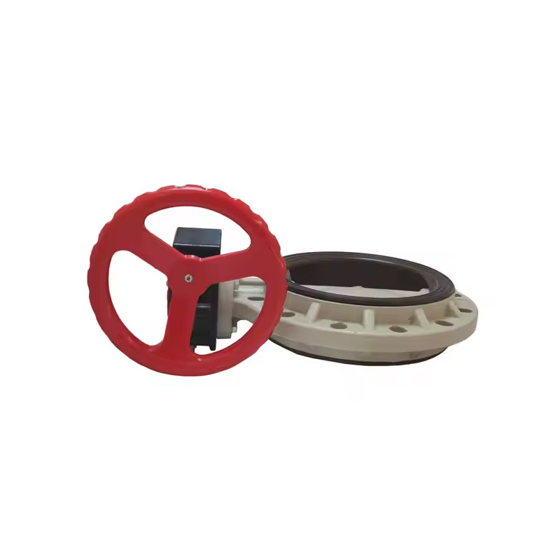 High Quality Plastic PPH Worm Gear Type Butterfly Valve DIN ANSI JIS Standard Butterfly Valve