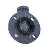 Rubber Lined Concentric UPVC Automation Platform Butterfly Valve For Square Shaft Installed Electric Pneumatic Actuator