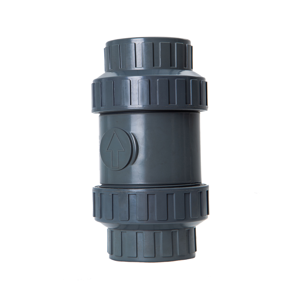 Factory Sale UPVC Pipe Fitting True Union Ball Core Check Valve Double Union Ball Check Valve