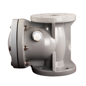 CPVC Heat Resistant Flange Swing Check Valve Plastic Corrosion Resistant Chemical One Way Non Return Valve