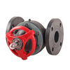 New Design Flange End Plastic Flanged Diaphragm Valve FRPP Manual Directional Control Diaphragm Valve for Water OEM Customizable
