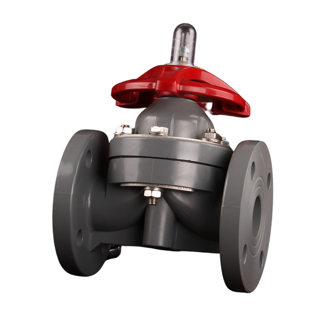 Hot Selling Corrosion-Resistant Manual Flange Ends Diaphragm Valve High Temperature CPVC Diaphragm Valve For Chemical