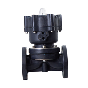 JIS DIN Standard Actuator Double Acting PN10 FRPP Diaphragm Valve Full Plastic Integrated Flange Type Pneumatic Diaphragm Valve