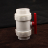 High Quality 1/2 To 4 Inch Manual Thread End Full Flow FRPP True Union Ball Valve