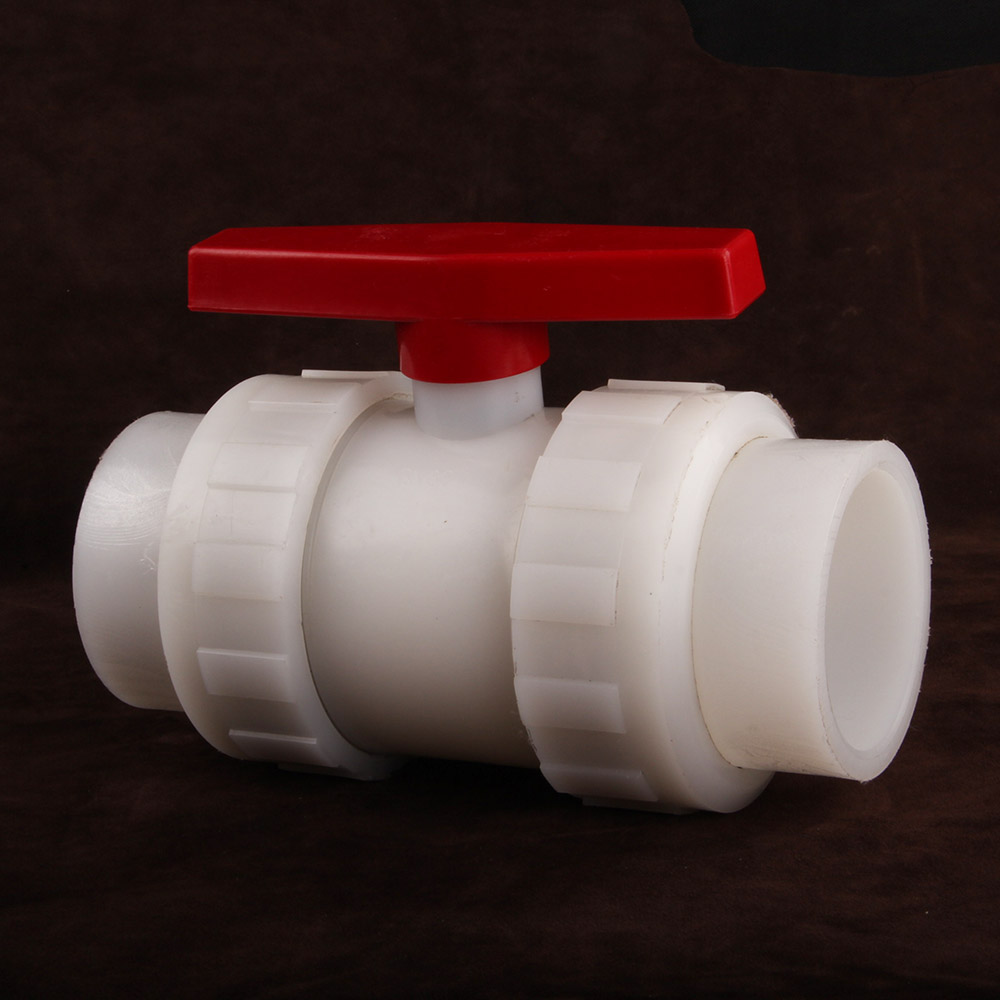 Factory Quality Full Plastic PVDF Socket True Union Ball Valve Double Union Socket End Manual Ball Valve