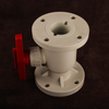 OEM Customizable DN15-DN300 PPH Plastic Bodily Ball Valve Form Double Flange Ball Valve For High Temperature Corrosive Fluid