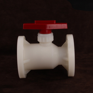 PVDF Acid-Resistant Anti-corrosion Plastic Ball Valve DN15 DN25 DN50 DN80 DN100 DN125 DN200 Flange Manual Ball Valve