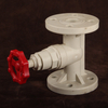 Abs Hand Wheel Flow Control PPH Dn25 - Dn150 Globe Valve Plug Type Pipe Fitting Flange End Globe Valve