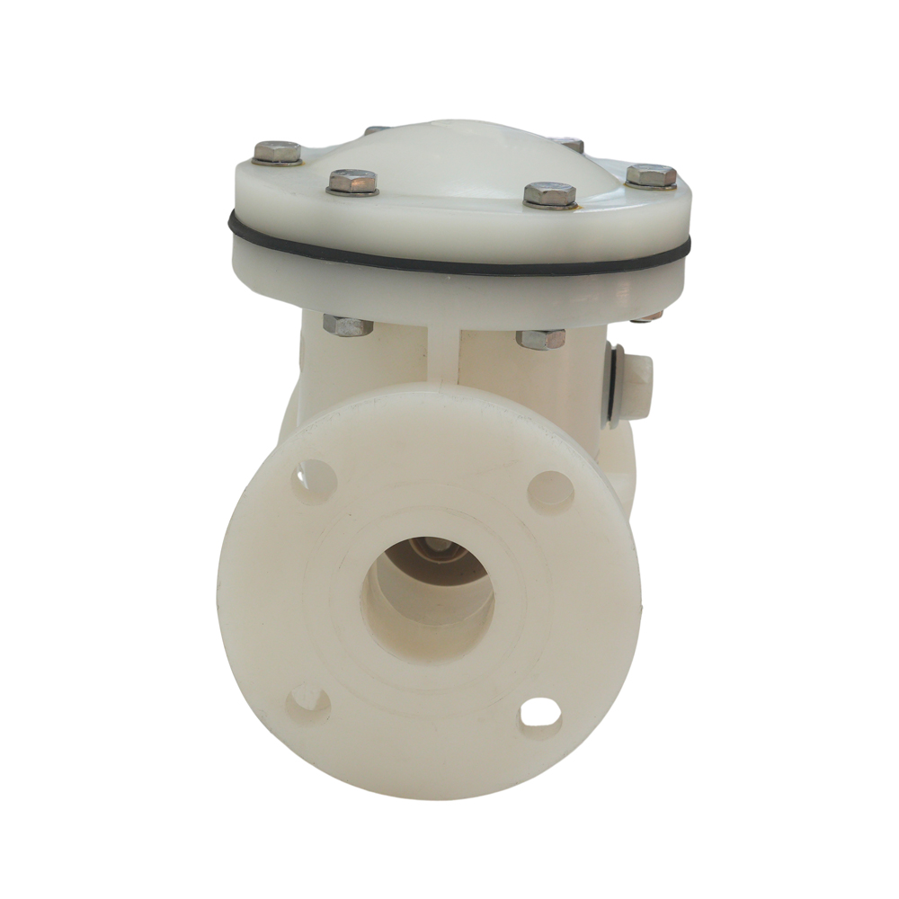 Manufacturer Supplies Acid Resistant PVDF Industrial Check Valve Plastic Non-Return Swing Type Check Valve