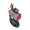 Soft Seal Pneumatic Actuator UPVC Butterfly Valve DN25~DN1000 Double Single Acting Corrosion-Resistant Butterfly Valve