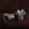 DN50 CPVC Y-shaped Tee Plastic Reducing Tee Three Way Pipe Fittings Coupling Joint Y Tee
