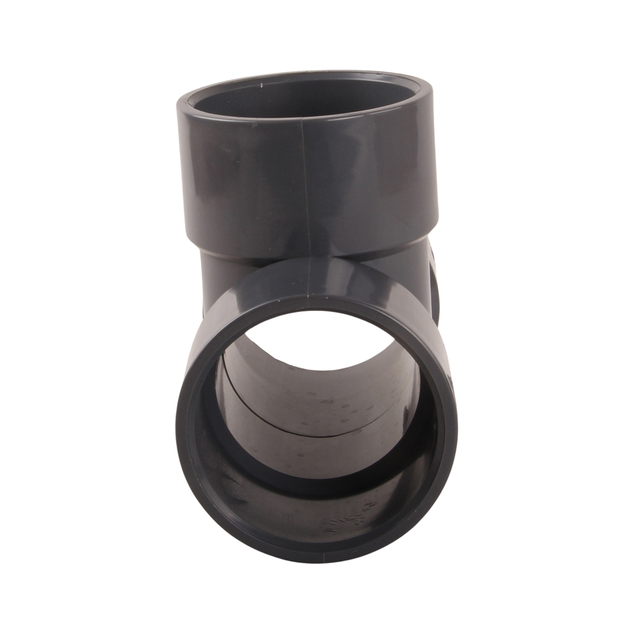 UPVC Pipe Coupling Joint Tee Reducing Pipe Fittings Plastic Reducer Tee Joint Fittings for Chemical Industrial