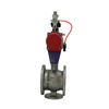 Flange End DN25-DN500 Pneumatic Actuator V-shaped Stainless Steel Ball Valve with Triple Fittings