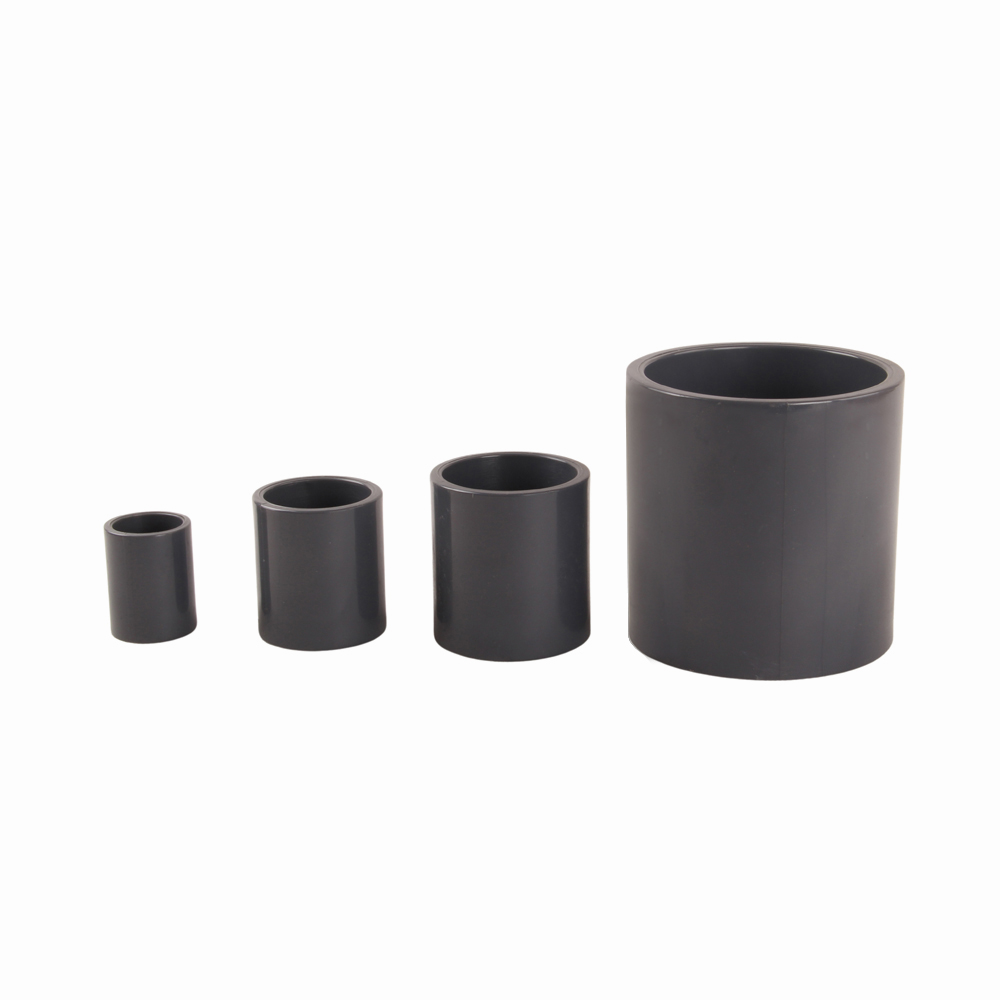 Factory Price Pipe Connection UPVC Pipe Fittings 1/2 To 28 Inch Straight Coupling Joint UPVC Plastic Double Socket Coupling