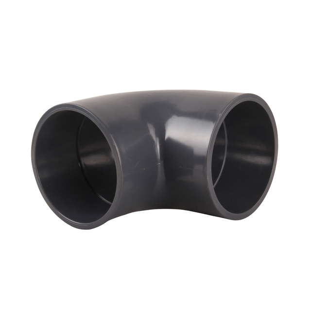 Low Price UPVC Pipe Fittings DN15 DN20 DN25 DN50 DN100 90 Degree Elbow Fitting for Chemical Industry Plastic Pipe Fittings