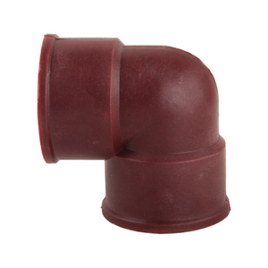 Wear-Resistant Durable 90 Degrees Pipe Fitting Industrial-Grade FRPP Red Threaded Elbow