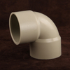 China Manufacturer PPH 90 Degree Elbow Socket Welded Fittings Chemical Pipe Fitting Plastic Joint Accessories