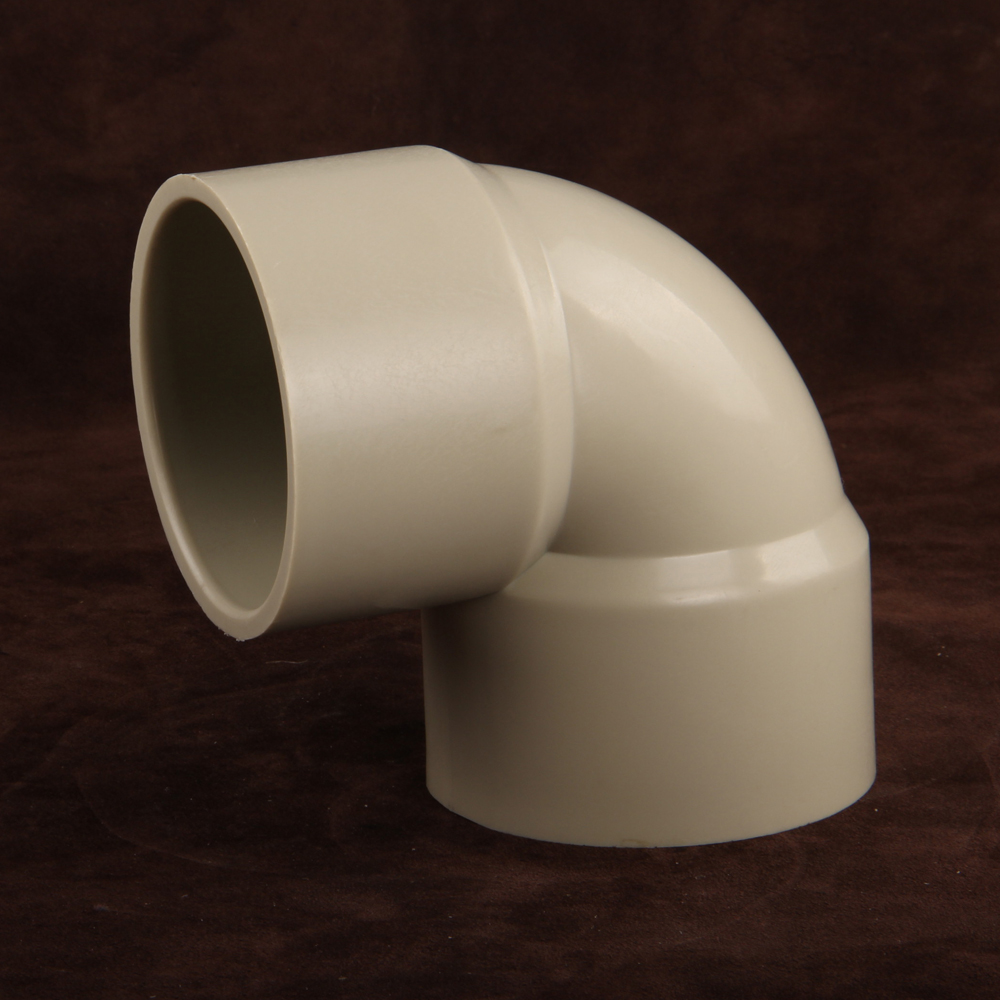China Manufacturer PPH 90 Degree Elbow Socket Welded Fittings Chemical Pipe Fitting Plastic Joint Accessories