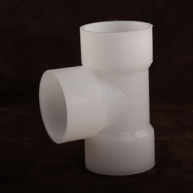 Hot Socket Fusion PVDF Tee Coupling Joint 1/2in-8in Socket Weld Anti-corrosion Acid And Alkali Prevention Tee Pipe Fitting