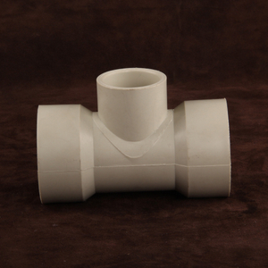 Socket Welded PPH Tee Pipe Fittings Joint Plastic pipe fittings reducing tee for industrial use