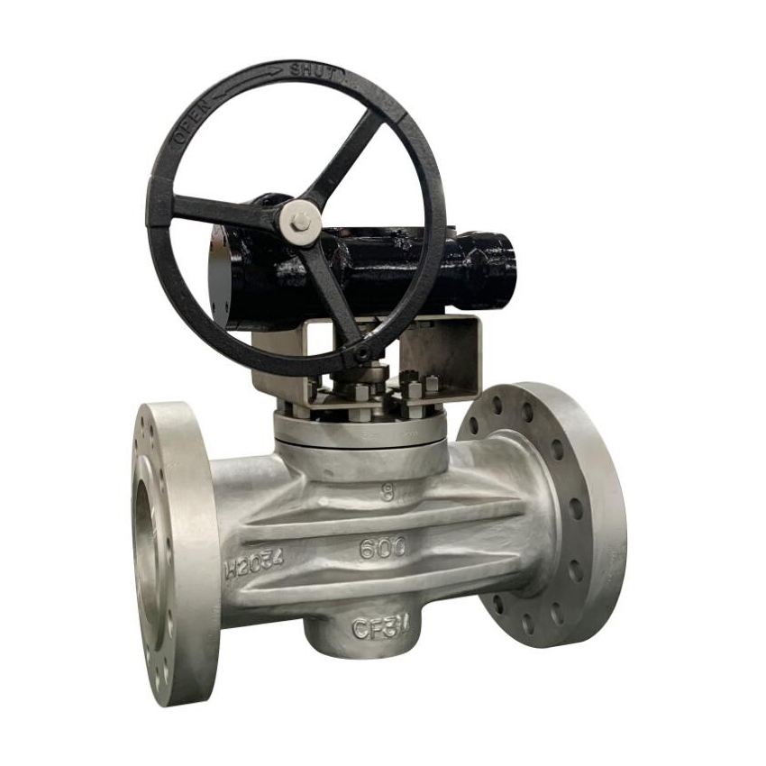 Flange Size Optional 360° Metal Lip Fixed Bidirectional Flow Soft Seal Plug Valve Sleeve Type Soft Sealing Plug Valve