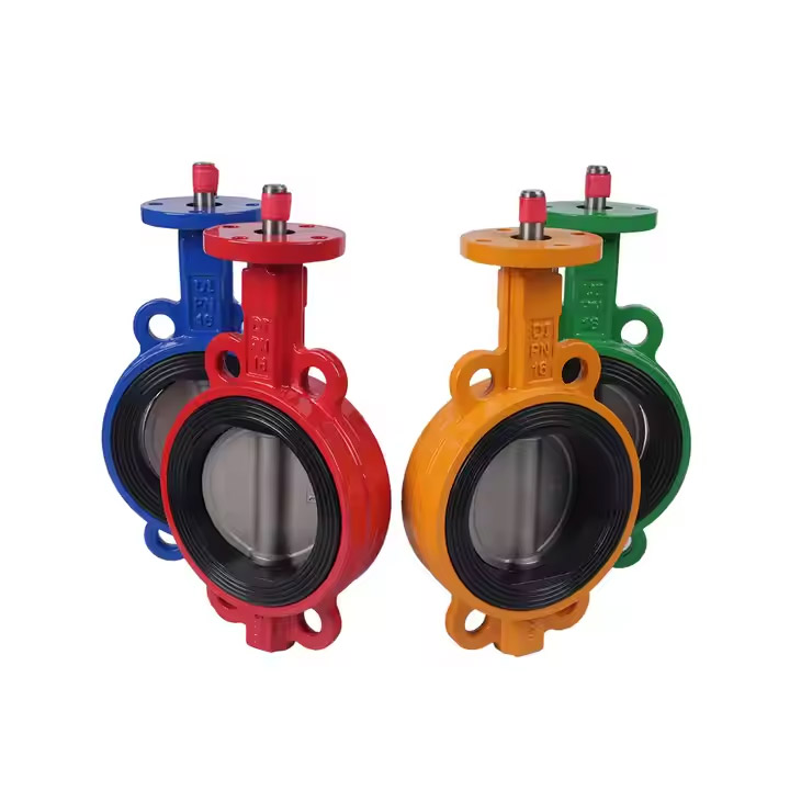 Soft Sealed Clamp Butterfly Valve Extension Stem Spindle Disc Wafer Butterfly Valve
