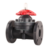 New Design Flange End Plastic Flanged Diaphragm Valve FRPP Manual Directional Control Diaphragm Valve for Water OEM Customizable
