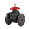 UPVC Manual Anti-corrosion Diaphragm Valve DN15-DN200 Flanged Double-layer Diaphragm Seal Diaphragm Valve