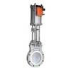 Wear Resistance Corrosion High Temperature Cast Steel Pneumatic Ceramic Knife Gate Valve For High Hardness Particles
