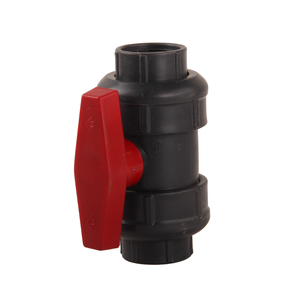 Customized OEM 1/2' -4' Inch FRPP Socket Ball Valve Anti-corrosion Thread End Plastic Ball Valve