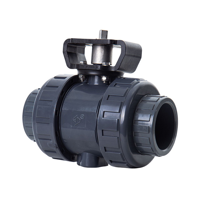 Corrosion Resistance Socket True Union Ball Valve UPVC Double Union Socket Ball Valve For Automation Platform