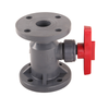 China Hot Sales UPVC Flange Ball Valve Plastic Seawater Chemical Sewage Ball Valve Acid And Alkali Anti-Corrosion