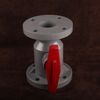 CPVC Flange Connecting Ball Valve Plastic CPVC Manual Ball Valve for Chemical Industry