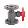 China Hot Sales UPVC Flange Ball Valve Plastic Seawater Chemical Sewage Ball Valve Acid And Alkali Anti-Corrosion