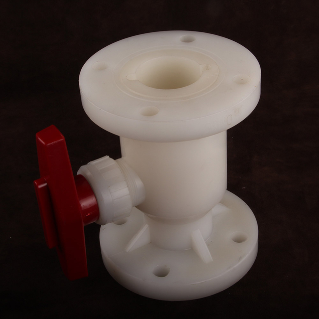 PVDF Acid-Resistant Anti-corrosion Plastic Ball Valve DN15 DN25 DN50 DN80 DN100 DN125 DN200 Flange Manual Ball Valve