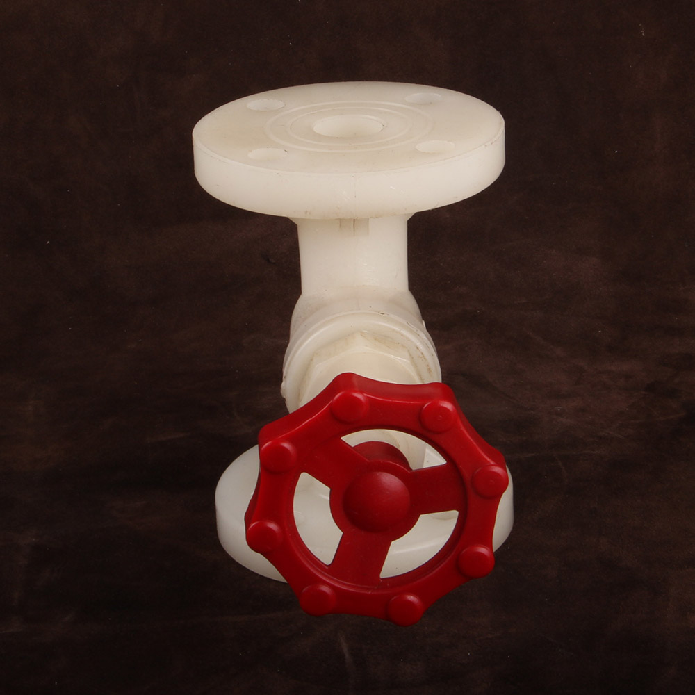 Plastic Globe Stop Valve Strong Acids Resistant Chlorine And Organic Solvents Manual PVDF Shutoff Valve
