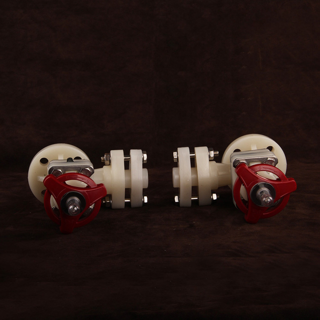 Plastic Flanged Lever Indicator 1/2 Inch To 2 Inch PVDF Level Gauges of Chemical Liquids Guage Valve