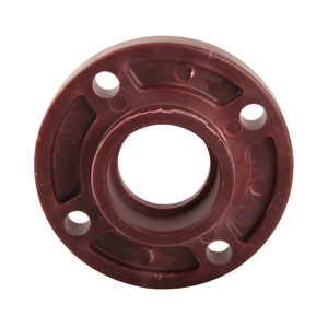 Brown Red FRPP Pipe Fittings DN15 ~DN400 Socket Welding Integrated Flanges 1/2in-16in